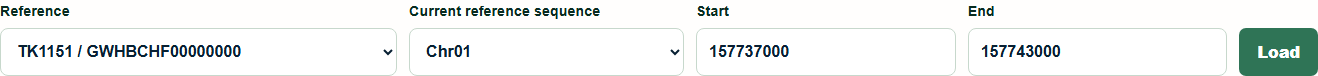 JBrowse genome browser: input and parameters